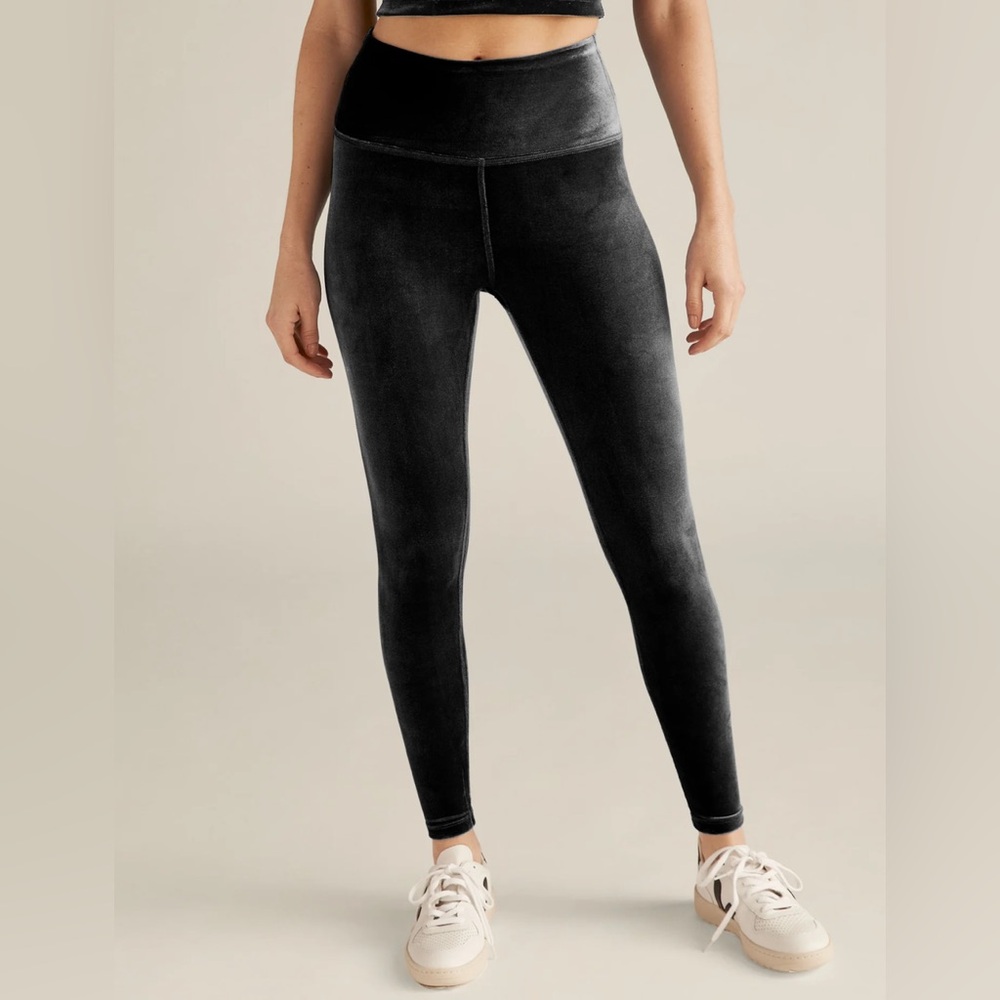 Beyondyoga Velvet High-Waisted Leggings